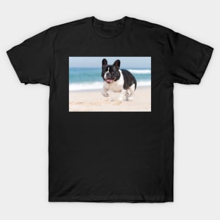 French bulldog on the beach T-Shirt